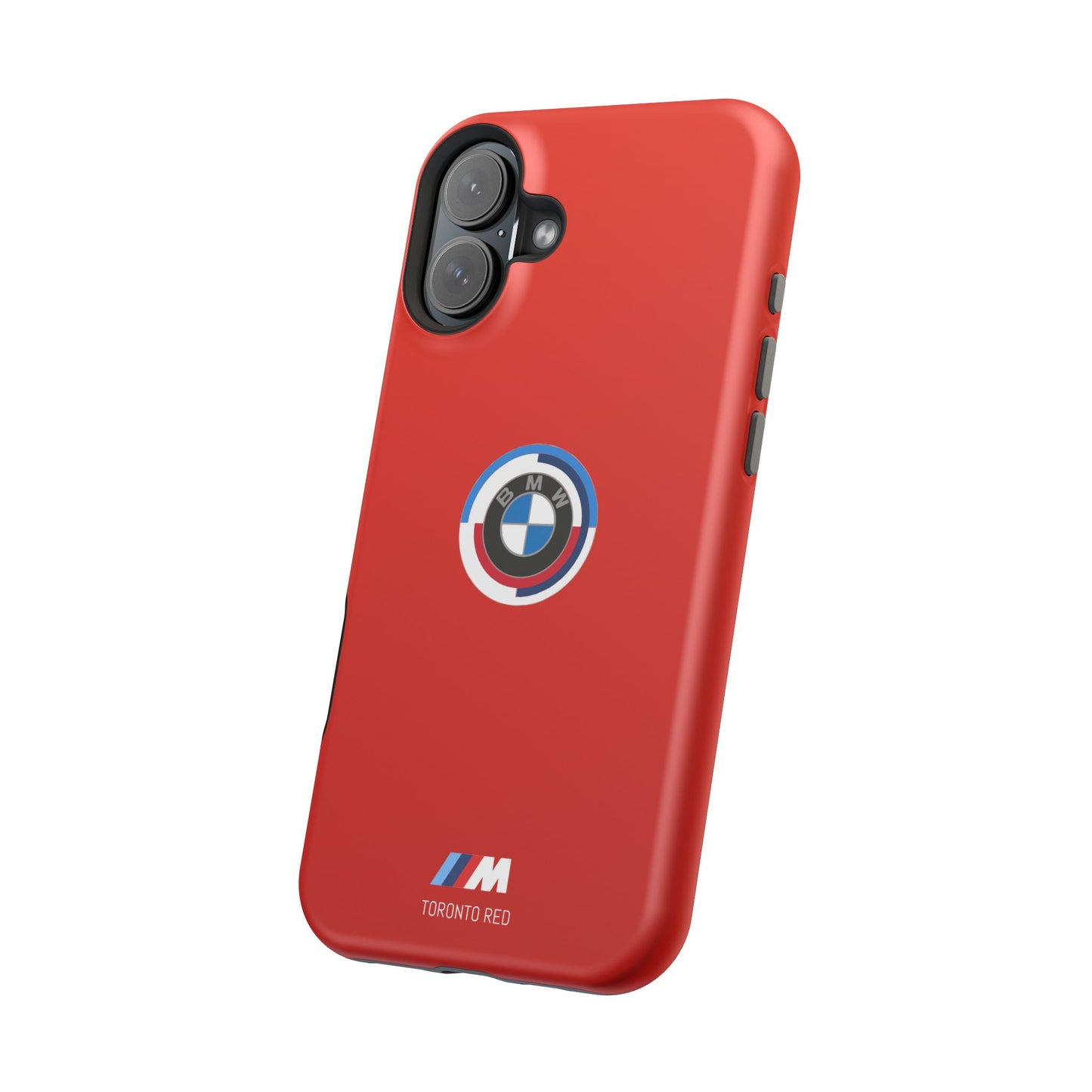 BMW G8X Toronto Red iPhone MagSafe Tough Case - 50 Jahre Logo and M Piping