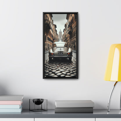 Roman Roamer: Alfa Romeo 33 Stradale Vintage Journey Edition - Vertical Canvas Print