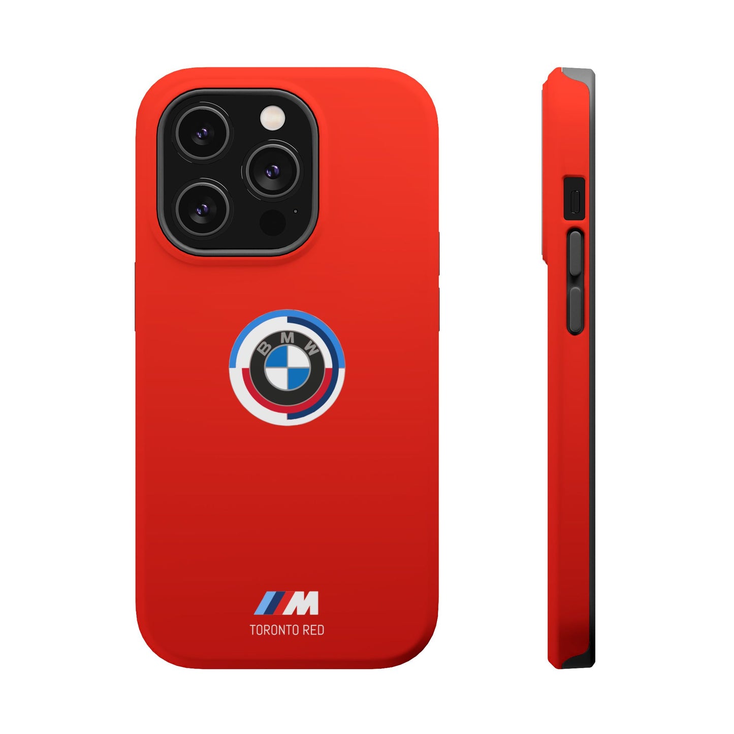 BMW G8X Toronto Red iPhone MagSafe Tough Case - 50 Jahre Logo and M Piping