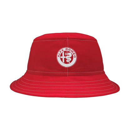 Alfa Romeo 4C Bucket Hat - Rosso Competizione Red, Made in USA - AI Print Spot