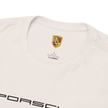 Porsche Unisex Heavy Cotton Tee - Casual Automotive Summer Style Shirt - 13 Colors