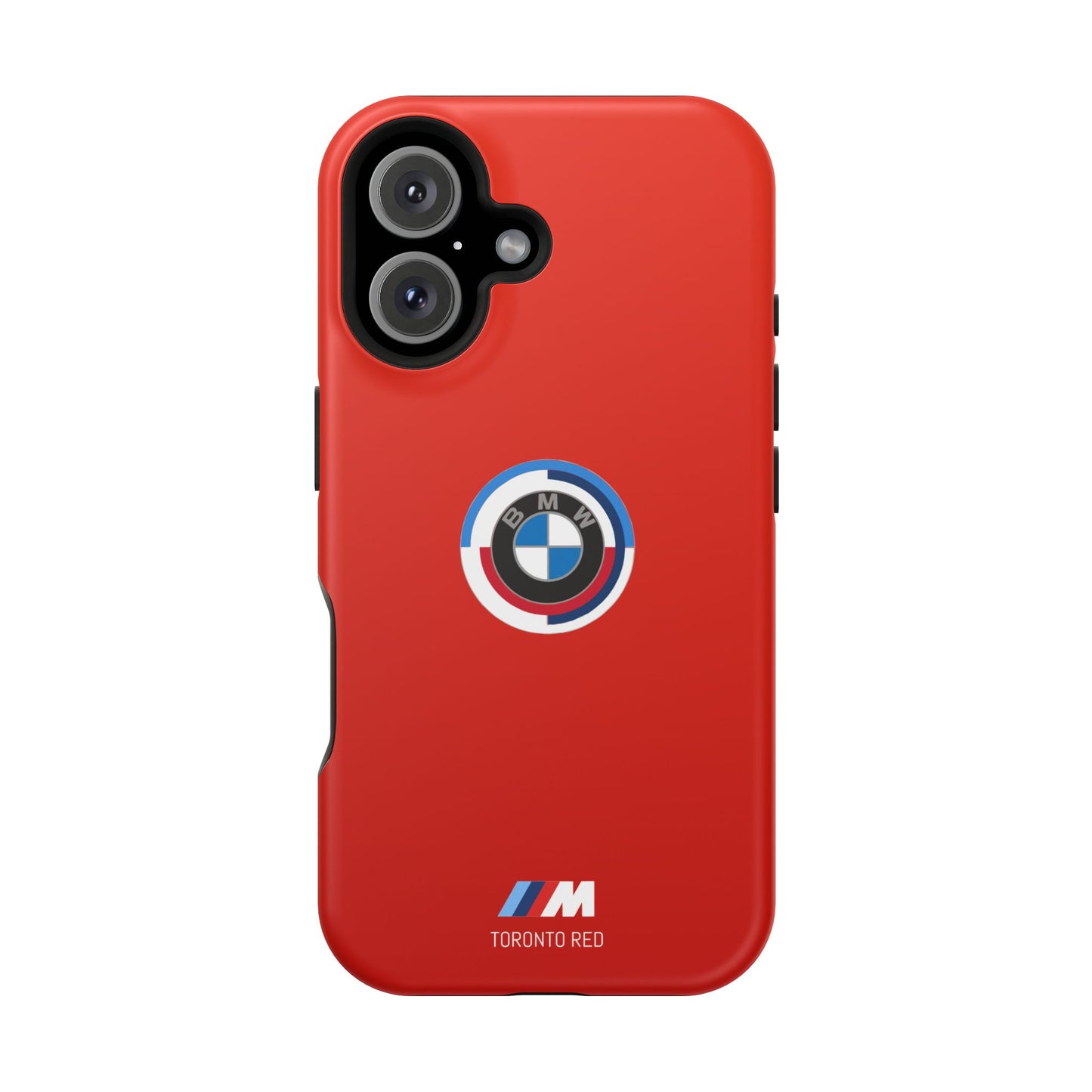 BMW G8X Toronto Red iPhone MagSafe Tough Case - 50 Jahre Logo and M Piping