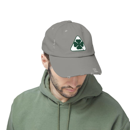 Alfa Romeo Quadrifoglio Hat - Unisex Distressed Cap, Adjustable Fit - Multiple Colors - AI Print Spot