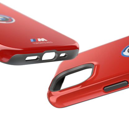 BMW G8X Toronto Red iPhone MagSafe Tough Case - 50 Jahre Logo and M Piping