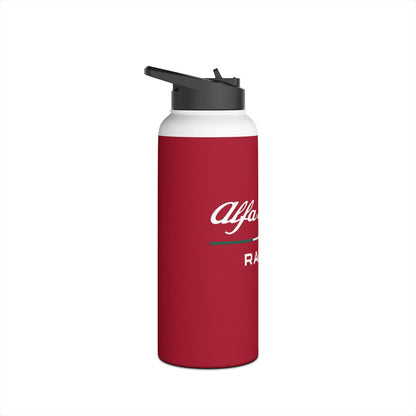 Alfa Romeo F1 Livery Official 2023 Vaso de botella de agua de acero inoxidable rojo - Personalizado, Personalizado