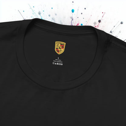 Porsche inspiriertes Logo Bella+Canvas Kurzarm-T-Shirt – 16 Farben – ethisches Unisex-Baumwoll-T-Shirt – hergestellt in den USA