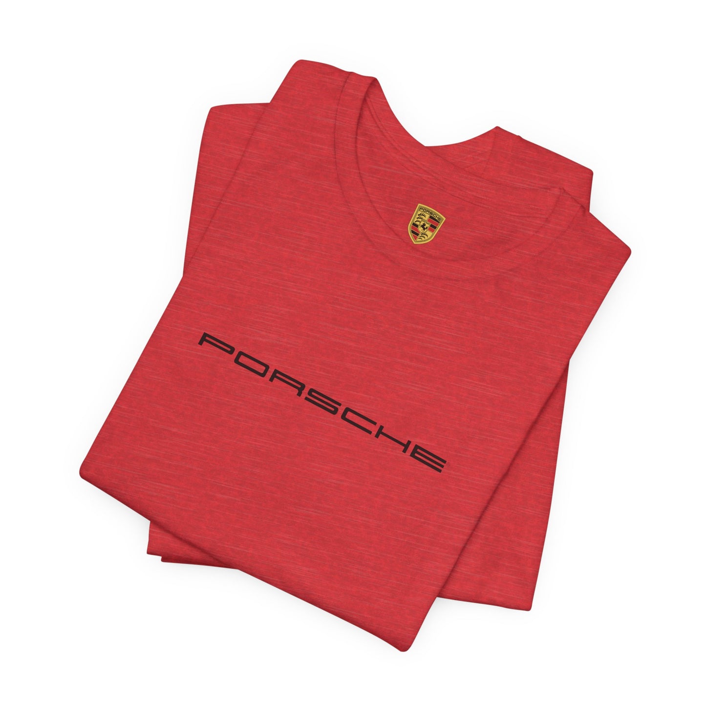 Porsche Inspired Logo Bella+Canvas Short-Sleeve Tee - 16 Colors - Ethical Unisex Cotton T-Shirt - Made in USA