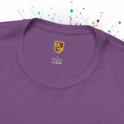 Porsche inspiriertes Logo Bella+Canvas Kurzarm-T-Shirt – 16 Farben – ethisches Unisex-Baumwoll-T-Shirt – hergestellt in den USA