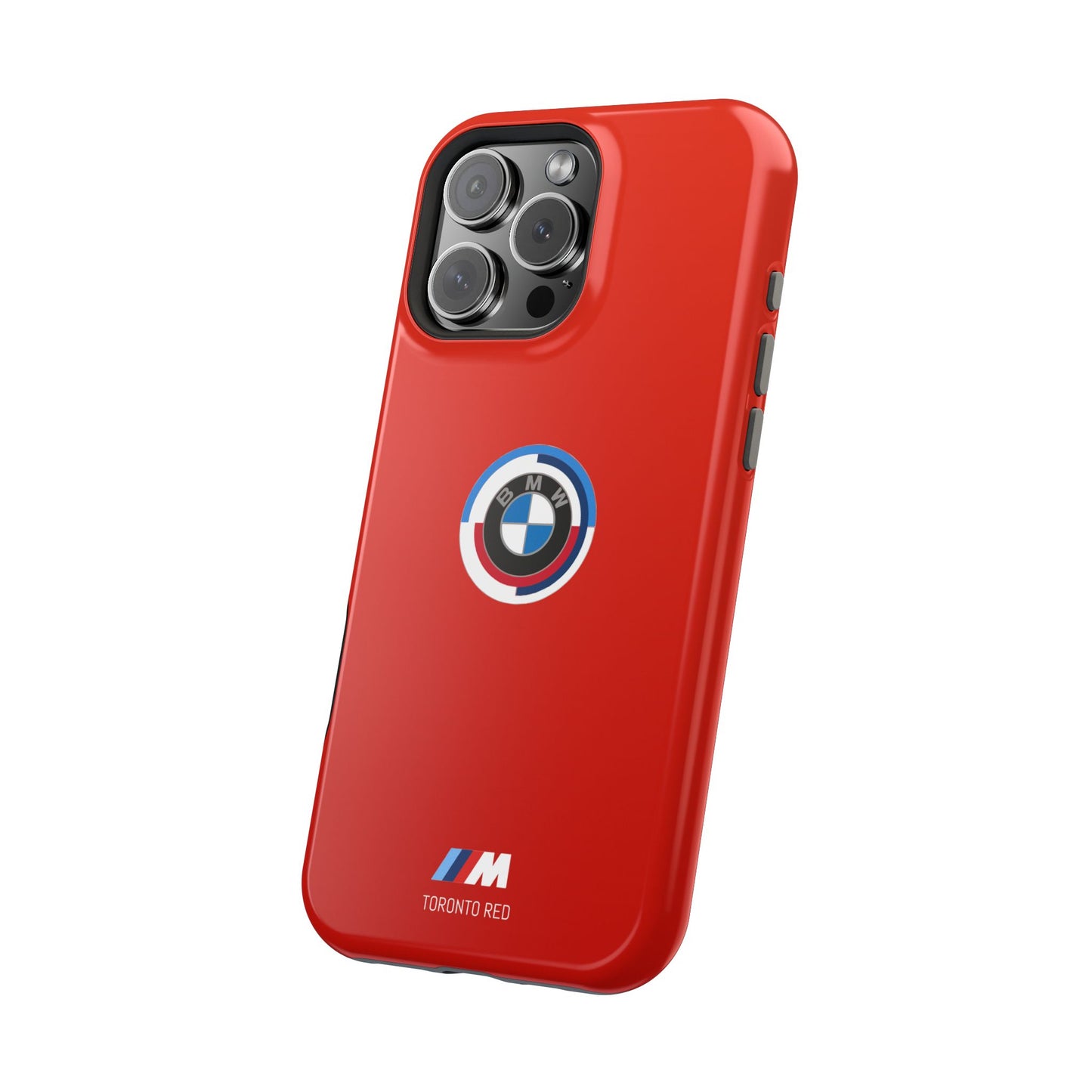 BMW G8X Toronto Red iPhone MagSafe Tough Case - 50 Jahre Logo and M Piping