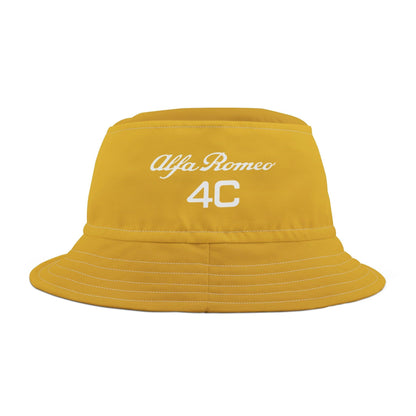 Alfa Romeo 4C Bucket Hat - Giallo Prototipo Yellow, Made in USA - AI Print Spot