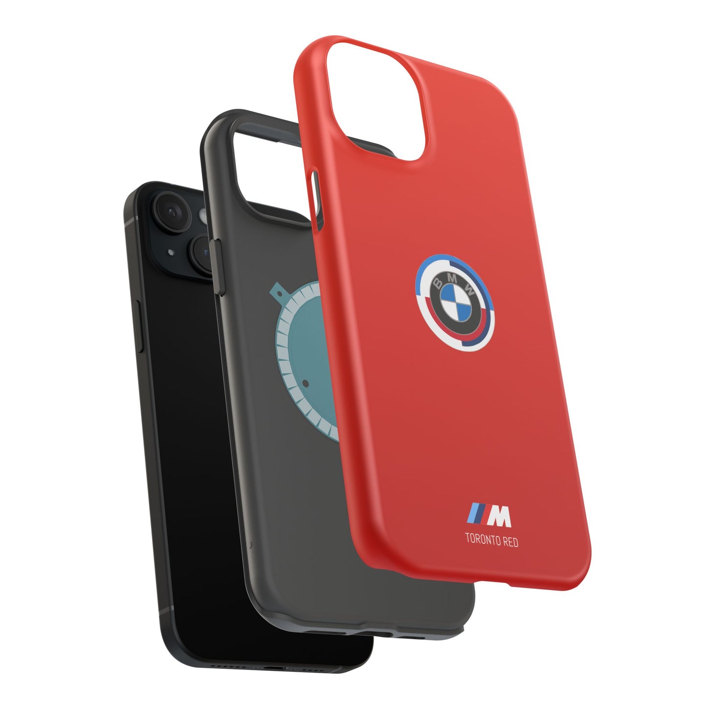 BMW G8X Toronto Red iPhone MagSafe Tough Case - 50 Jahre Logo and M Piping