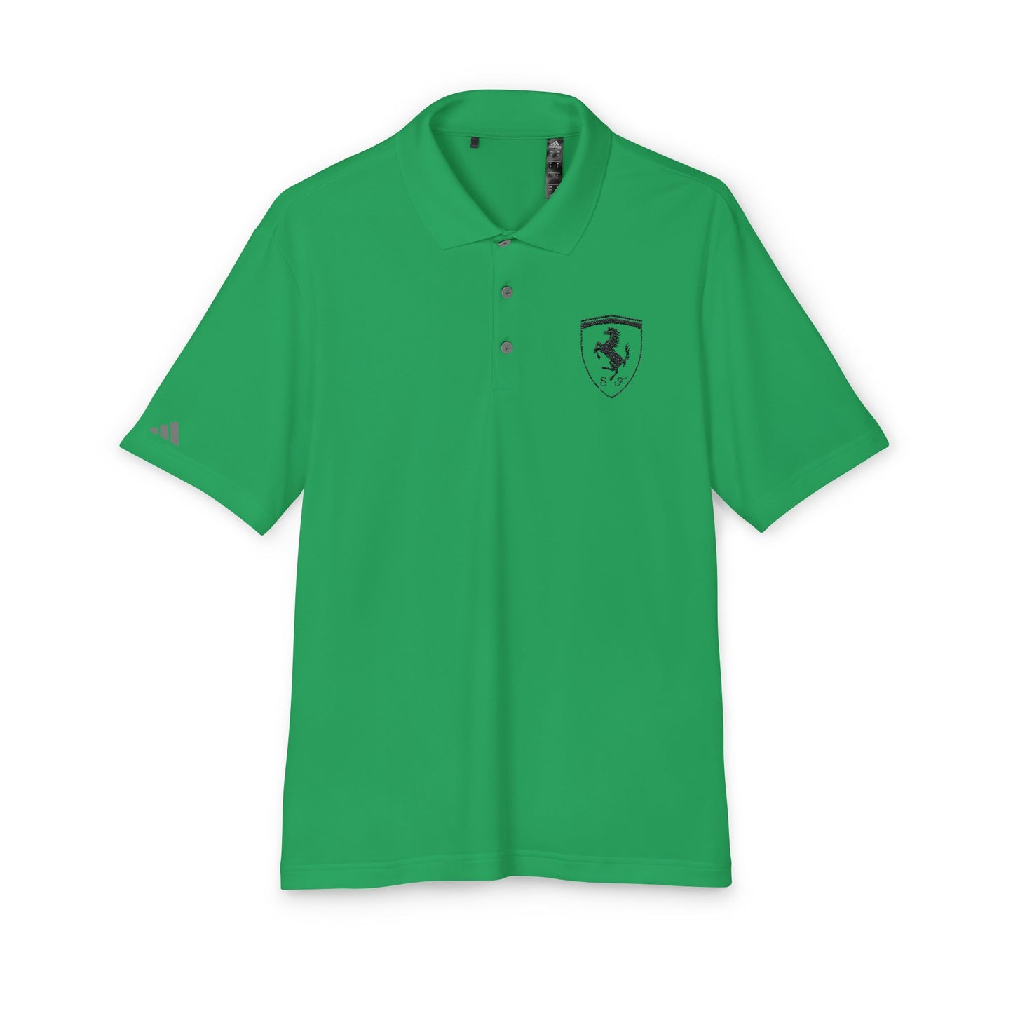 adidas Unisex Performance Polo with Ferrari Scuderia Silhouette Embroidery – Stylish & Functional - Multiple Colors