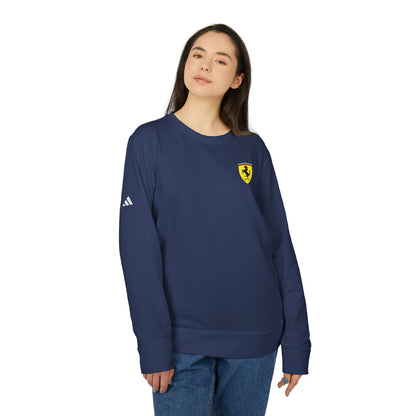 adidas Unisex Fleece Sweatshirt with Ferrari Scuderia Logo – Premium Comfort Meets Racing Style