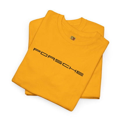 Porsche Unisex Heavy Cotton Tee - Casual Automotive Summer Style Shirt - 13 Colors