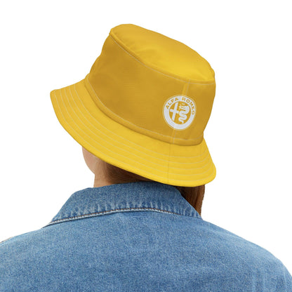 Alfa Romeo 4C Bucket Hat - Giallo Prototipo Yellow, Made in USA - AI Print Spot