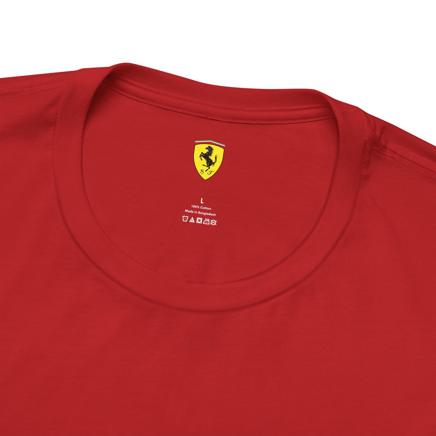 Ferrari Unisex Bella+Canva Ultra Soft Tee - Estilo cómodo - Scuderia y equipo de Fórmula 1 - Regalo para los entusiastas del automóvil - Car Show Gear