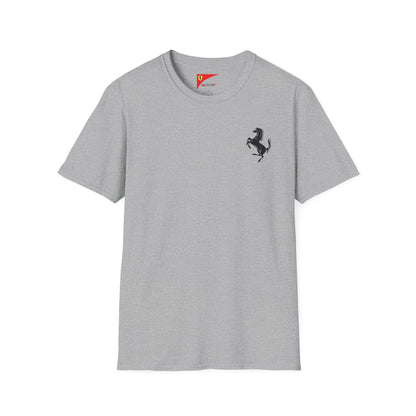 Ferrari Unisex Soft-Style T-Shirt - Prancing Horse & Scuderia Ferrari Logo