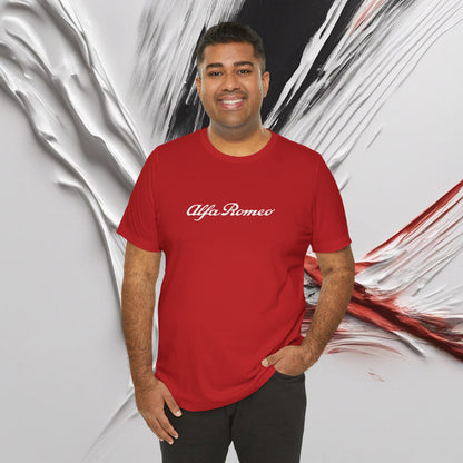 Alfa Romeo Bella+Canvas Camiseta de manga corta - Camiseta de algodón unisex ética - Made in USA