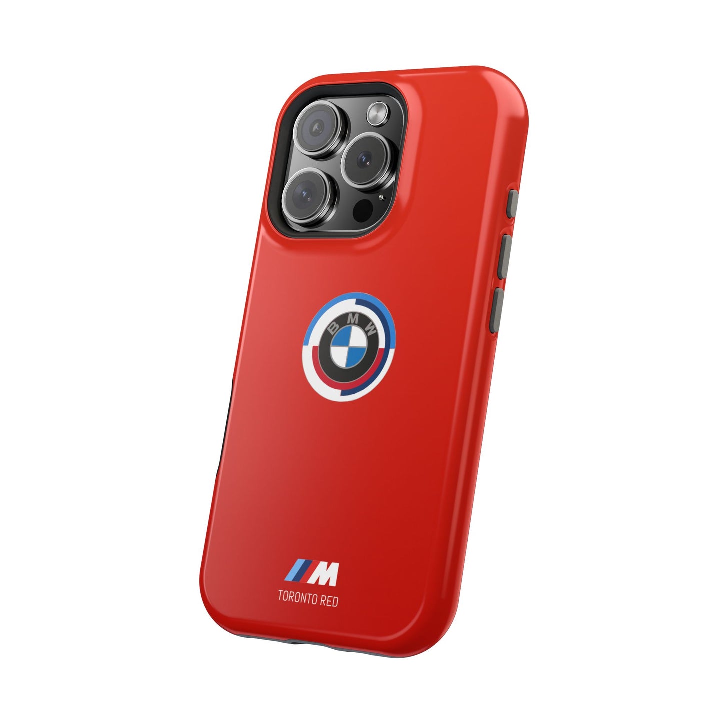 BMW G8X Toronto Red iPhone MagSafe Tough Case - 50 Jahre Logo and M Piping