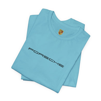 Porsche inspiriertes Logo Bella+Canvas Kurzarm-T-Shirt – 16 Farben – ethisches Unisex-Baumwoll-T-Shirt – hergestellt in den USA