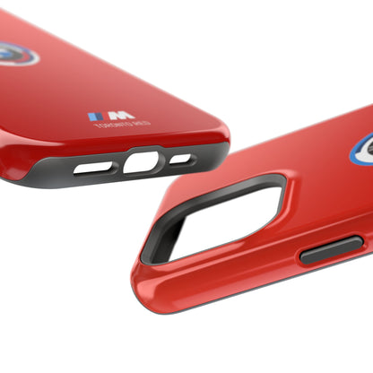 BMW G8X Toronto Red iPhone MagSafe Tough Case - 50 Jahre Logo and M Piping