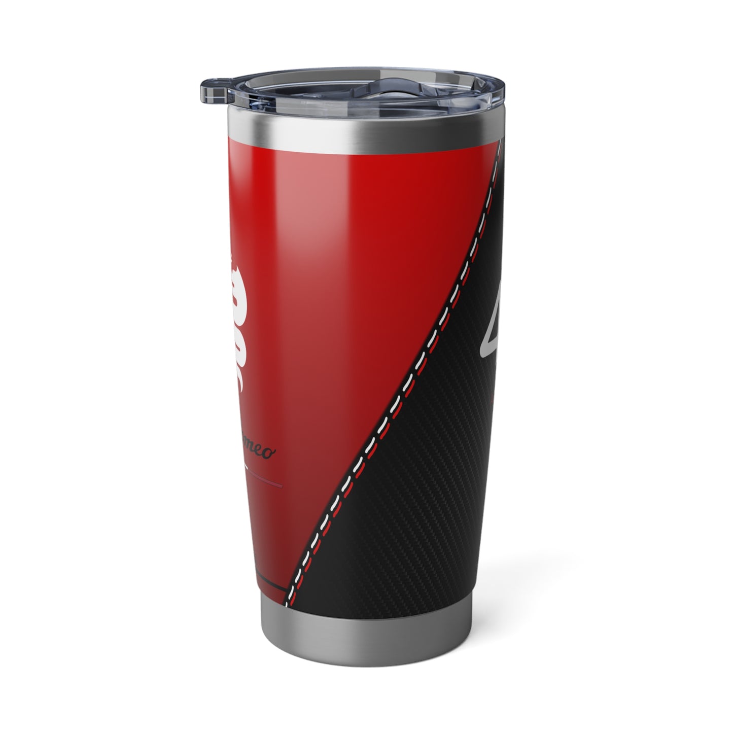 Alfa Romeo 4C Exclusive Vagabond 20oz Tumbler - Alfa Rosso Gloss + Carbon Fiber Finish