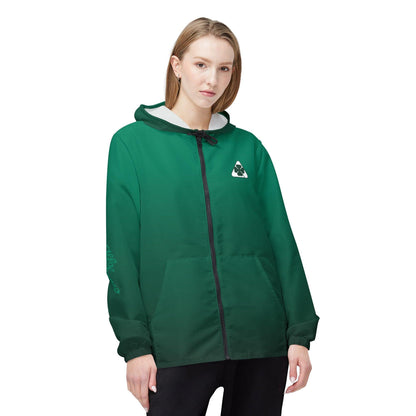 Alfa Romeo Quadrifoglio Windbreaker Jacket - Unisex, Verde Montreal (Green), Made in USA - AI Print Spot