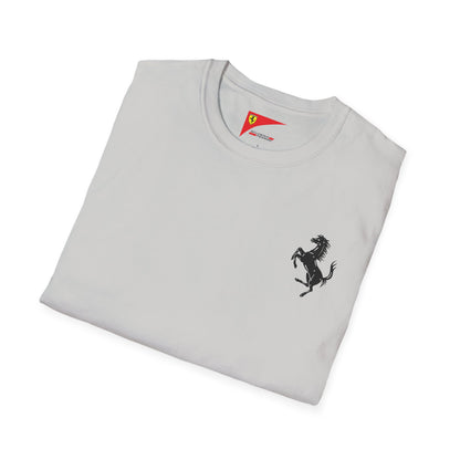 Ferrari Unisex Soft-Style T-Shirt - Prancing Horse & Scuderia Ferrari Logo