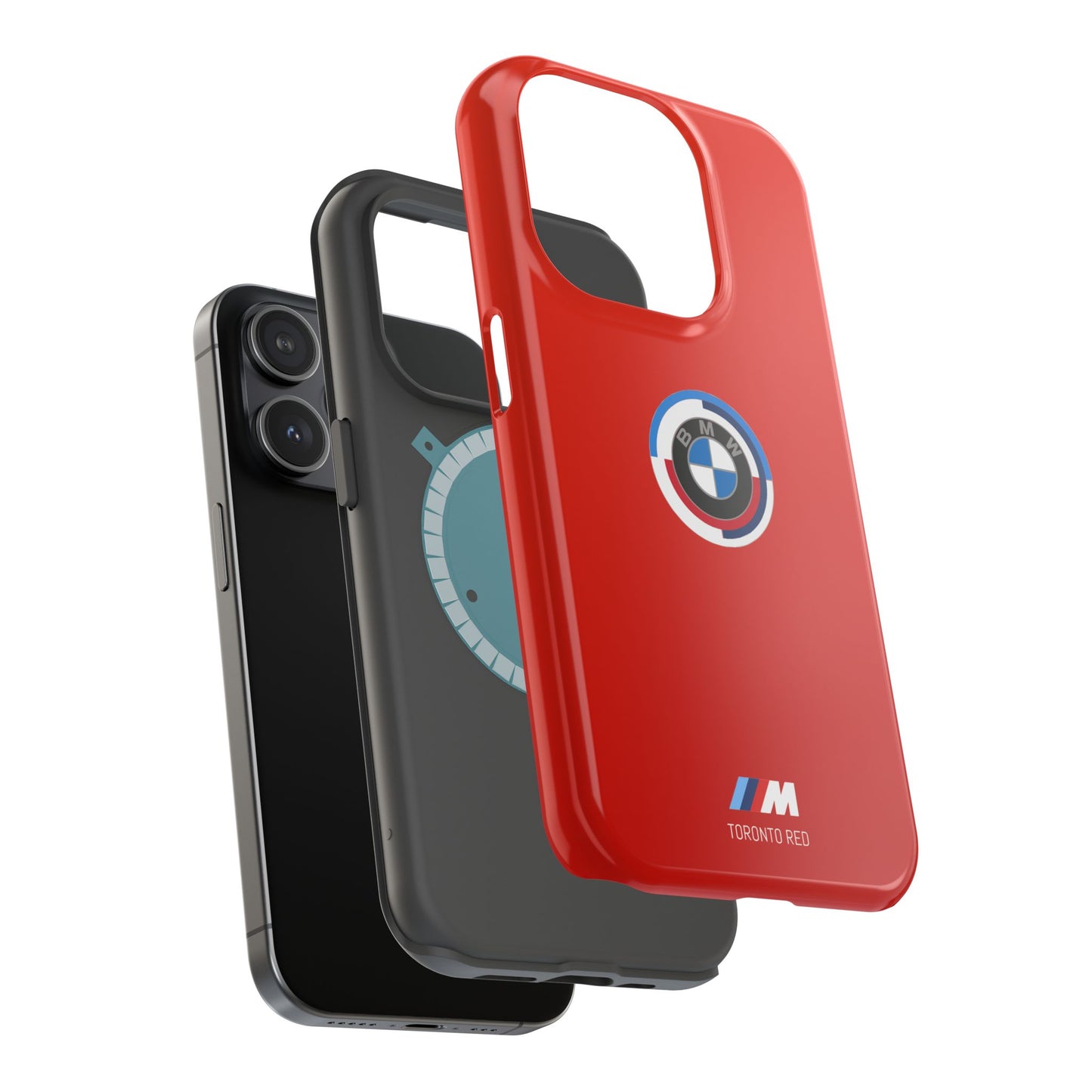 BMW G8X Toronto Red iPhone MagSafe Tough Case - 50 Jahre Logo and M Piping