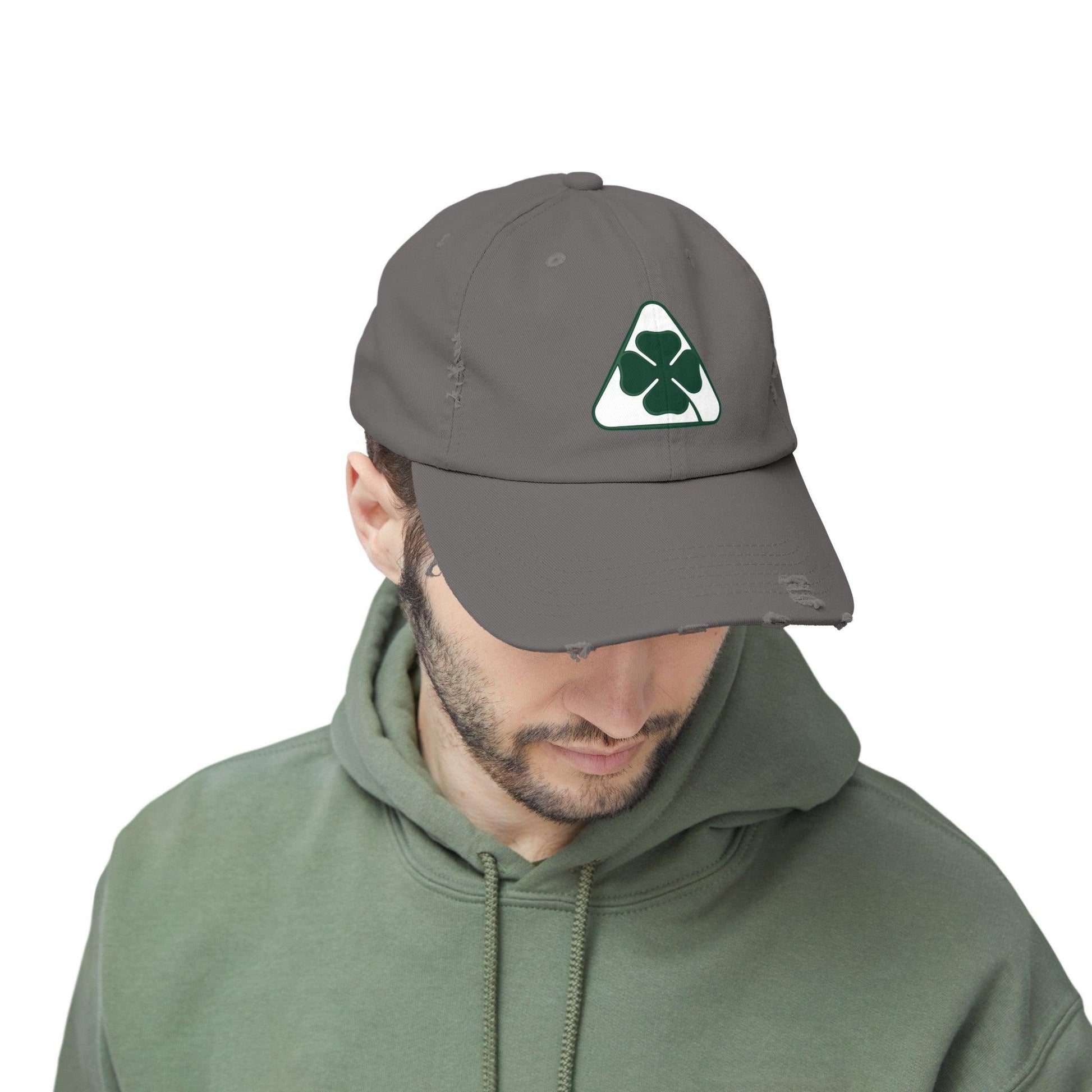 Alfa Romeo Quadrifoglio Hat - Unisex Distressed Cap, Adjustable Fit - Multiple Colors - AI Print Spot