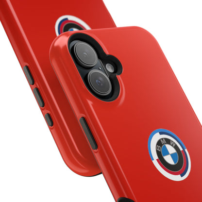 BMW G8X Toronto Red iPhone MagSafe Tough Case - 50 Jahre Logo and M Piping