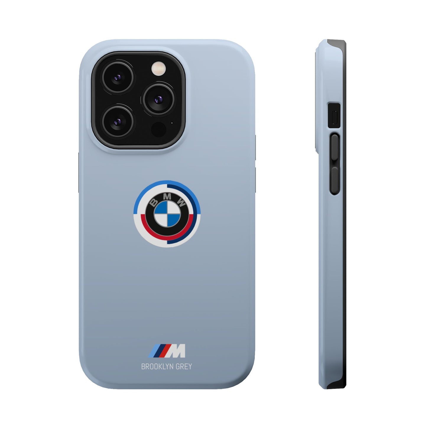 BMW G8X Brooklyn Grey iPhone MagSafe Tough Case - 50 Jahre Logo and M Piping