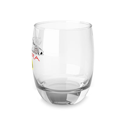 Lotus Emira 6oz Whiskey Glass - Emira Silhouette and Lotus Logos