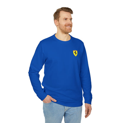 adidas Unisex Fleece Sweatshirt with Ferrari Scuderia Logo – Premium Comfort Meets Racing Style