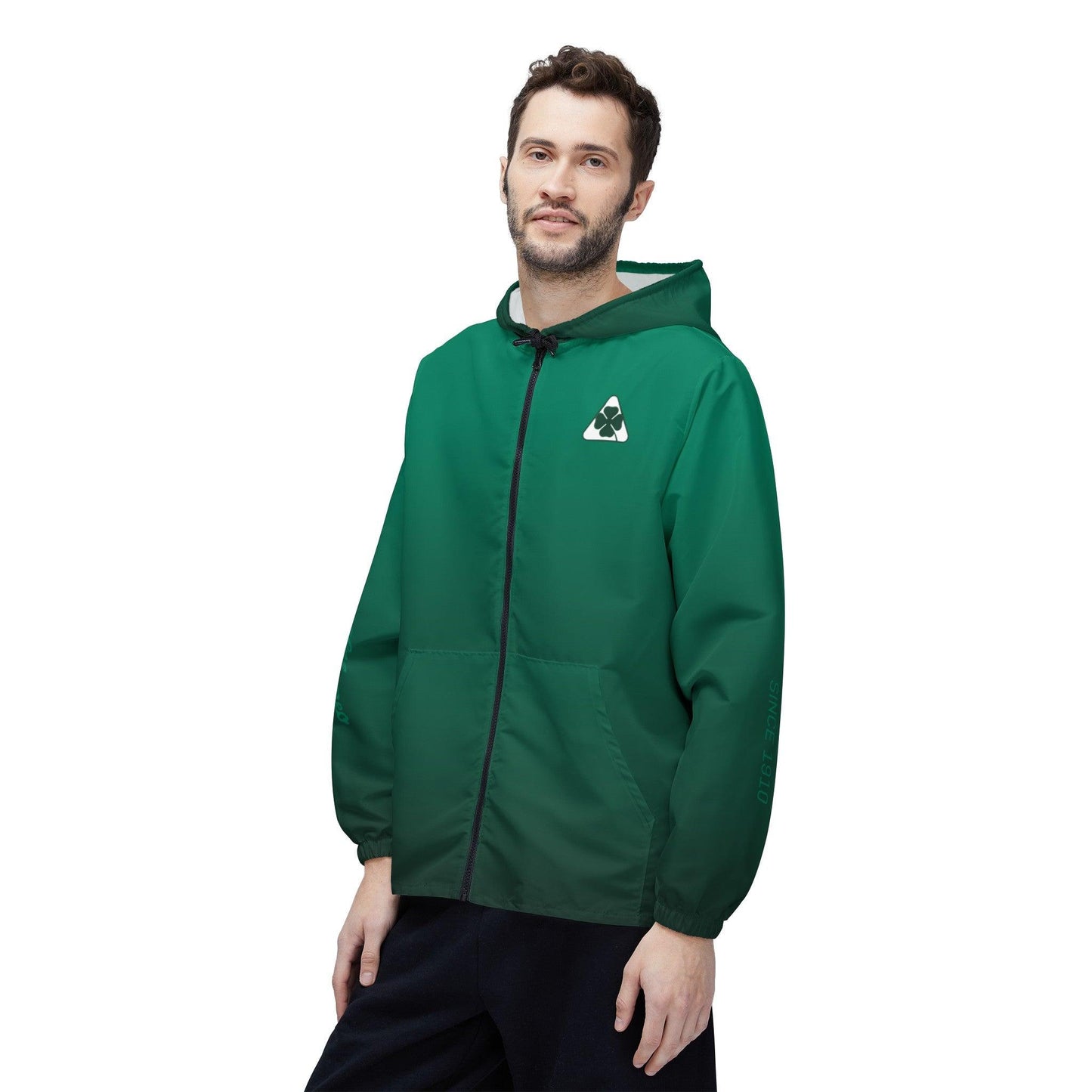 Alfa Romeo Quadrifoglio Windbreaker Jacket - Unisex, Verde Montreal (Green), Made in USA - AI Print Spot