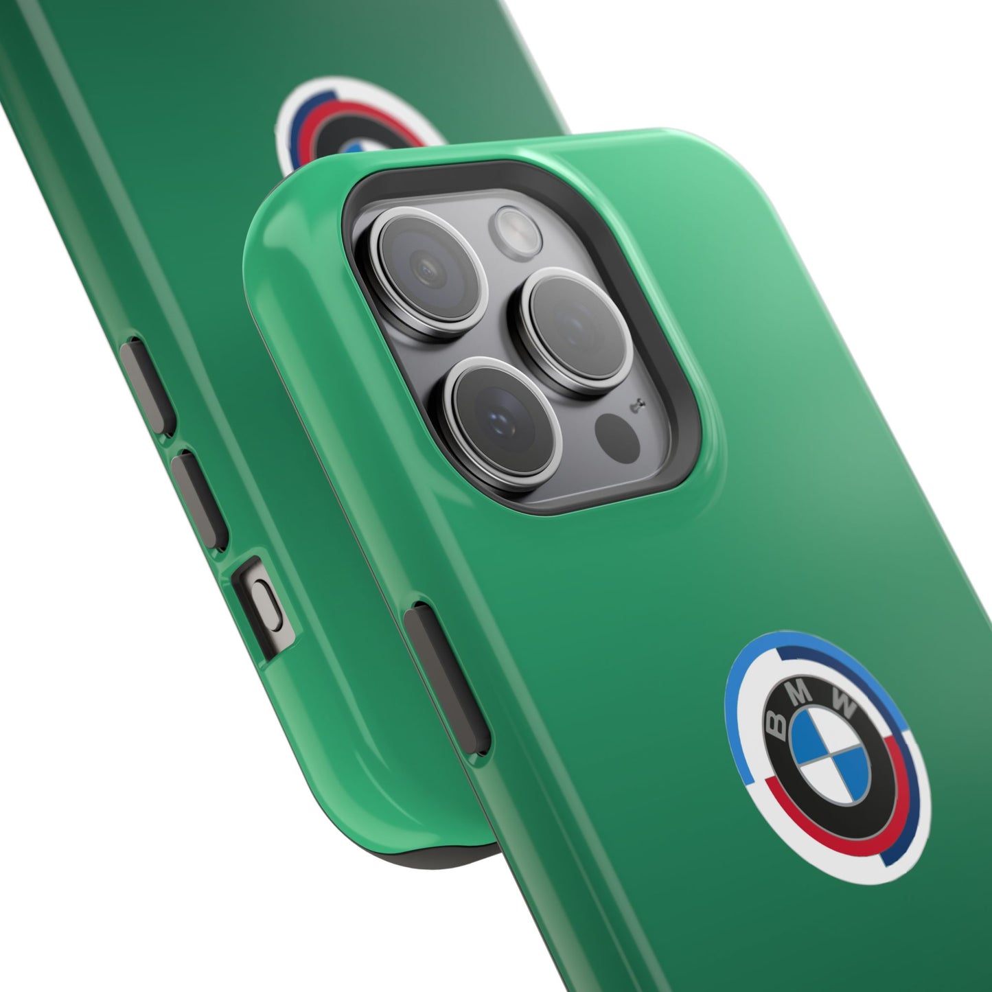 BMW G8X Isle of Man Green iPhone MagSafe Tough Case - 50 Jahre Logo and M Piping