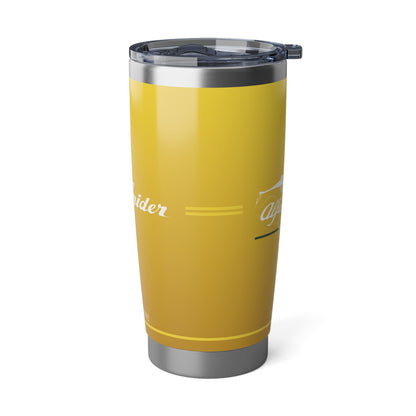 Alfa Romeo 4C Spider Tumbler - 20oz Insulated Travel Mug, Giallo Prototipo - Ideal for Racing Enthusiasts