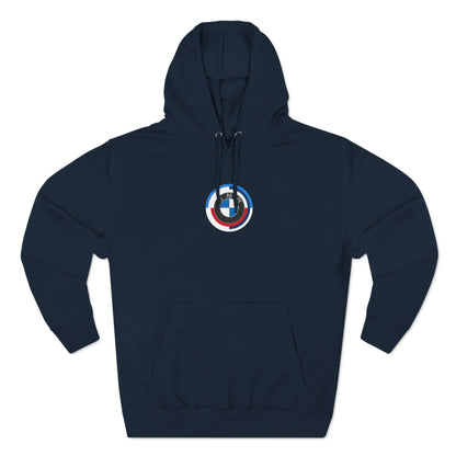 50 Jahre BMW M Series Hoodie - Half a Century of Excellence - Collector's Cozy Cotton-Poly Blend - Motorsport Fans - Limited Edition Comfort - AI Print Spot