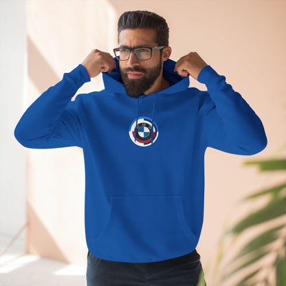 50 Jahre BMW M Series Hoodie - Half a Century of Excellence - Collector's Cozy Cotton-Poly Blend - Motorsport Fans - Limited Edition Comfort - AI Print Spot