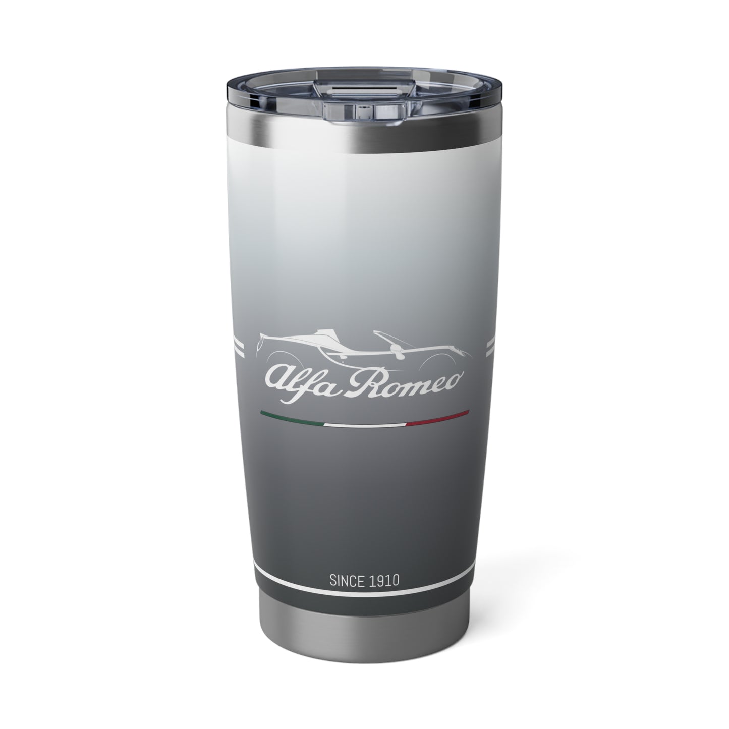 Alfa Romeo 4C Spider Tumbler - 20oz Insulated Travel Mug, Basalt Grey - Ideal for Racing Enthusiasts