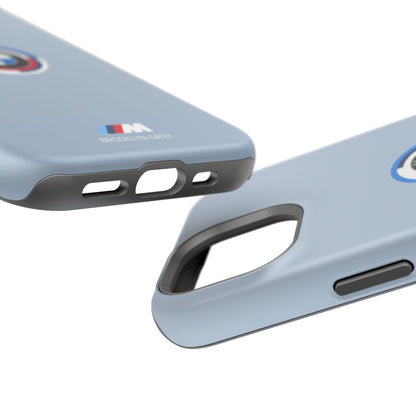 BMW G8X Brooklyn Grey iPhone MagSafe Tough Case - 50 Jahre Logo and M Piping