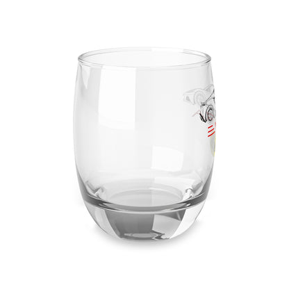 Lotus Emira 6oz Whiskey Glass - Emira Silhouette and Lotus Logos