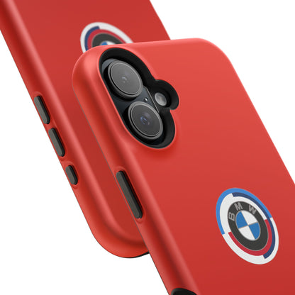 BMW G8X Toronto Red iPhone MagSafe Tough Case - 50 Jahre Logo and M Piping