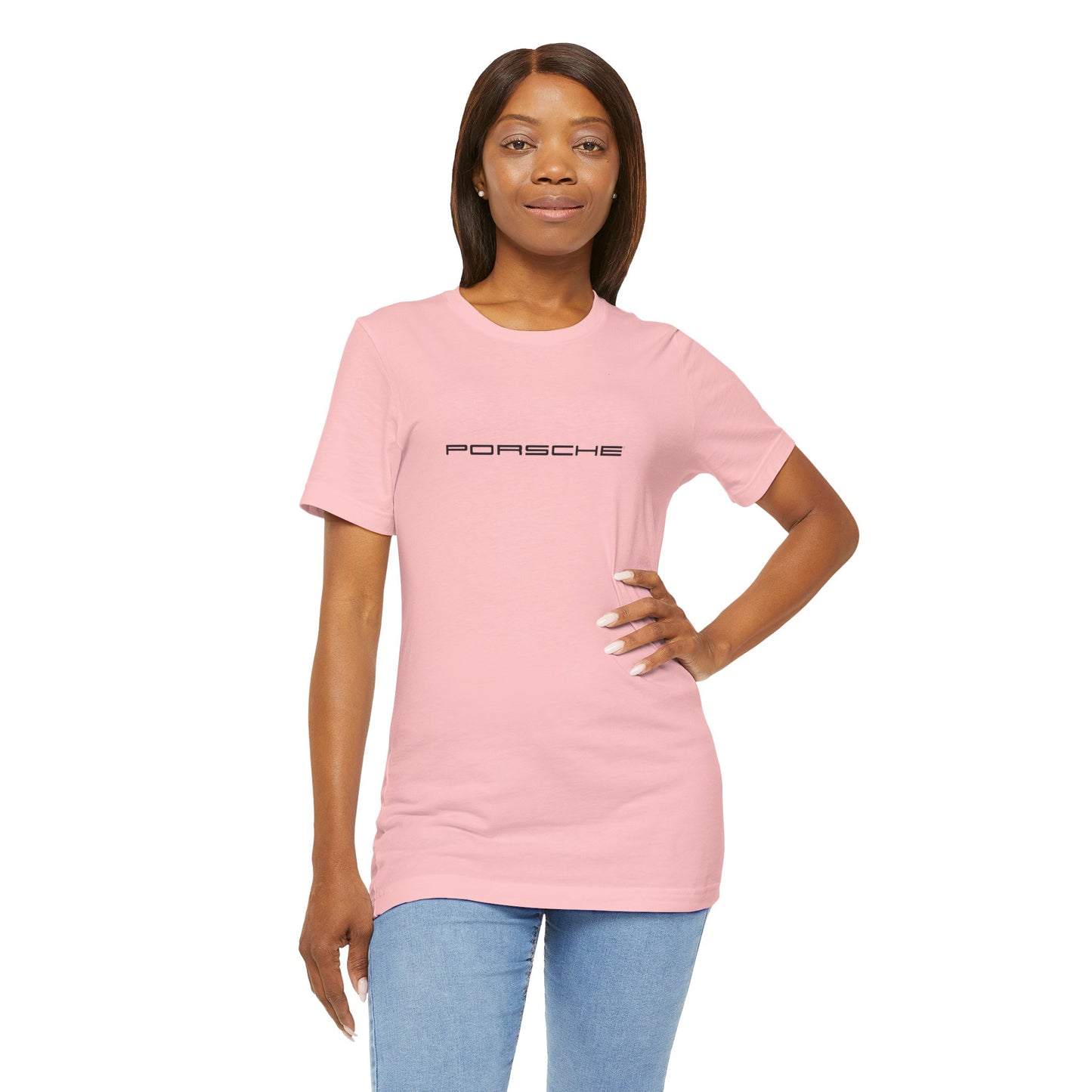 Porsche Inspired Logo Bella+Canvas Short-Sleeve Tee - 16 Colors - Ethical Unisex Cotton T-Shirt - Made in USA