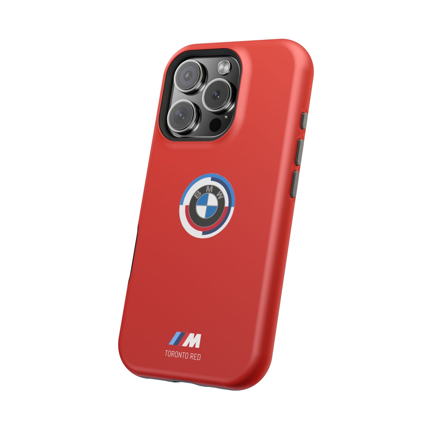 BMW G8X Toronto Red iPhone MagSafe Tough Case - 50 Jahre Logo and M Piping