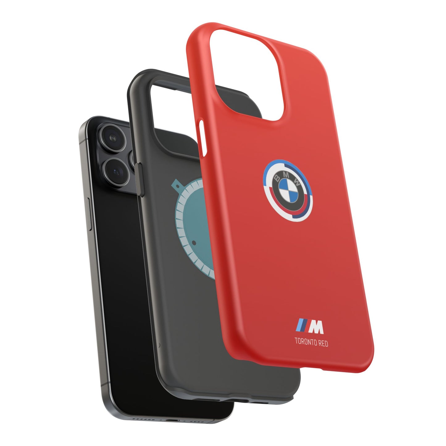 BMW G8X Toronto Red iPhone MagSafe Tough Case - 50 Jahre Logo and M Piping