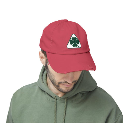 Alfa Romeo Quadrifoglio Hat - Unisex Distressed Cap, Adjustable Fit - Multiple Colors - AI Print Spot