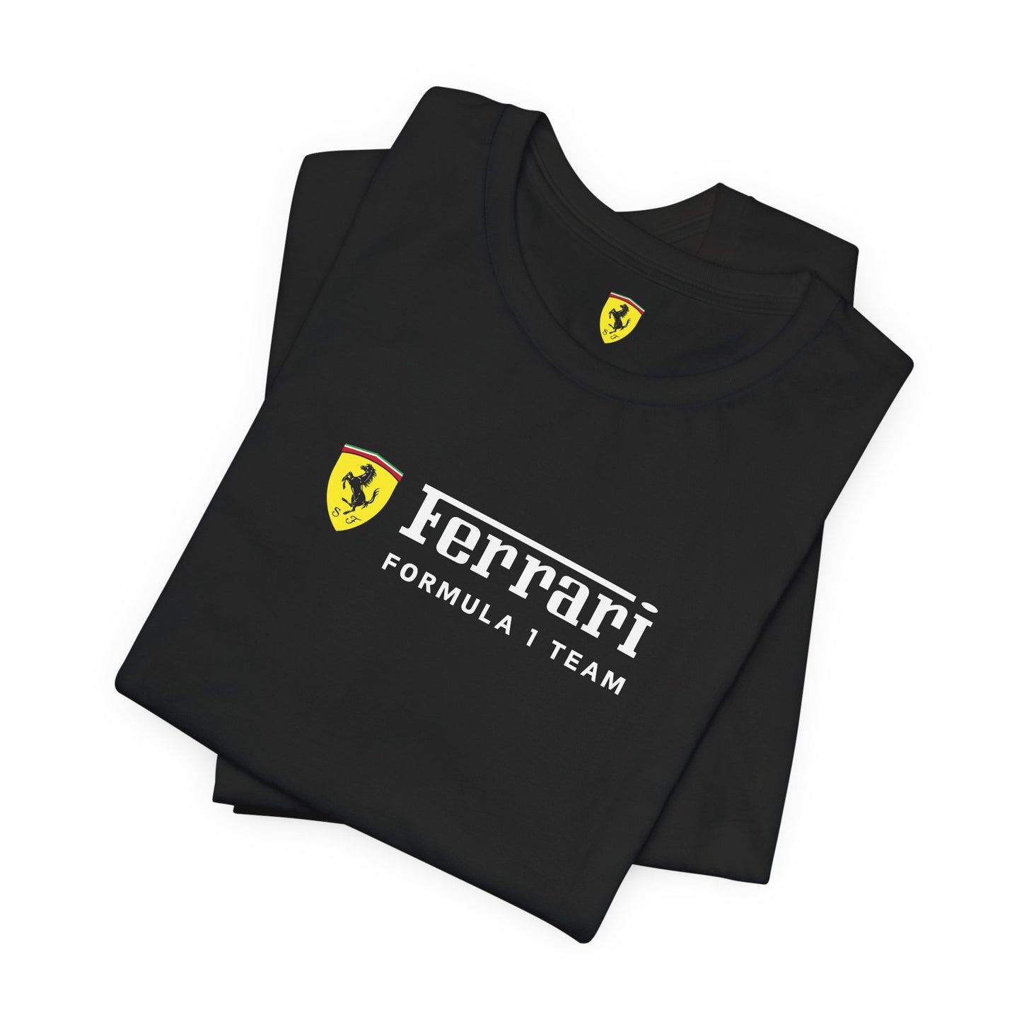 Ferrari Unisex Bella+Canva Ultra Soft T-Shirt – Bequemer Stil – Scuderia und Formel-1-Team – Geschenk für den Auto-Enthusiasten – Auto-Show-Ausrüstung