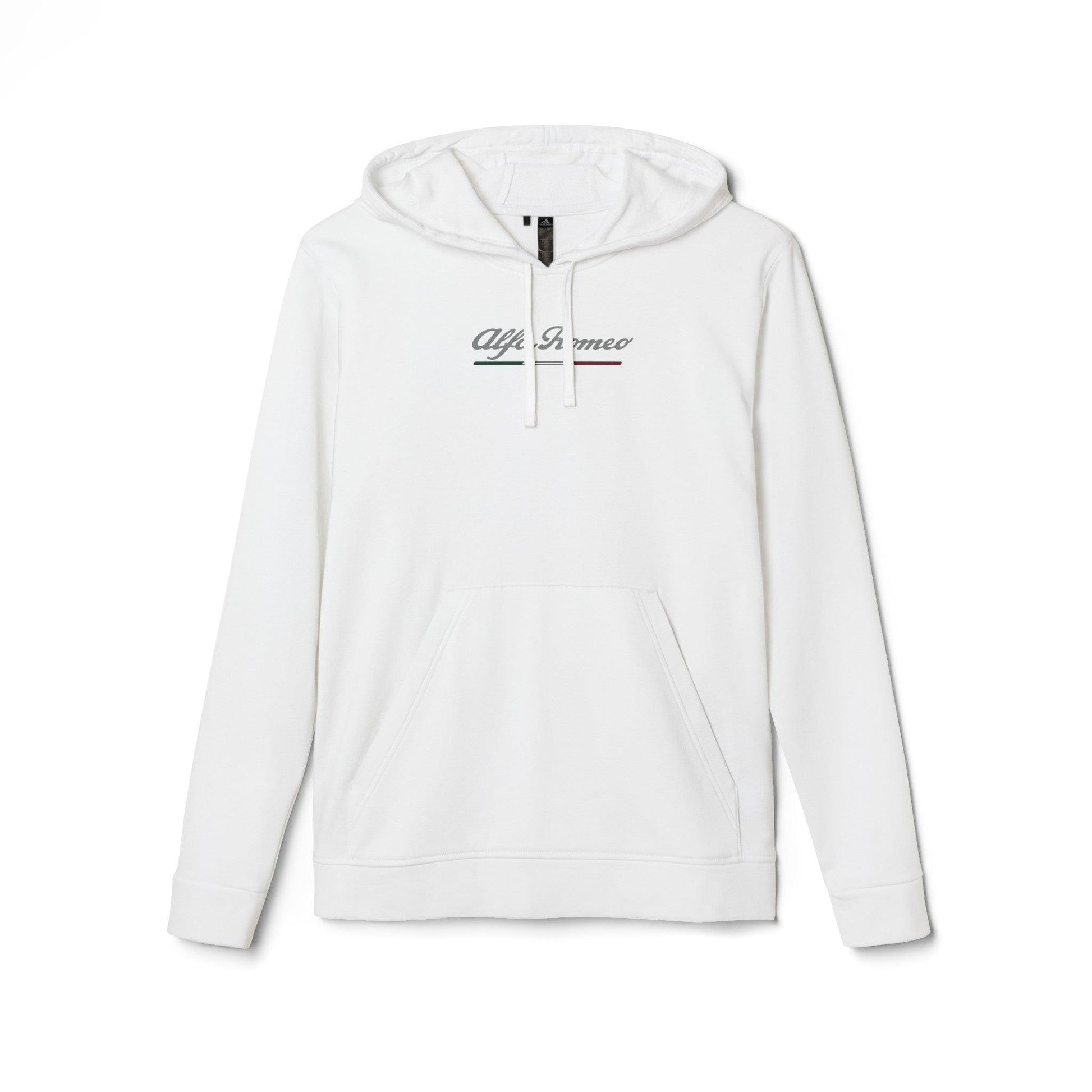 Alfa Romeo adidas® Fleece Hoodie - Unisex, 8 Colors, Perfect for Track Days - 3-Stripes Gear - AI Print Spot