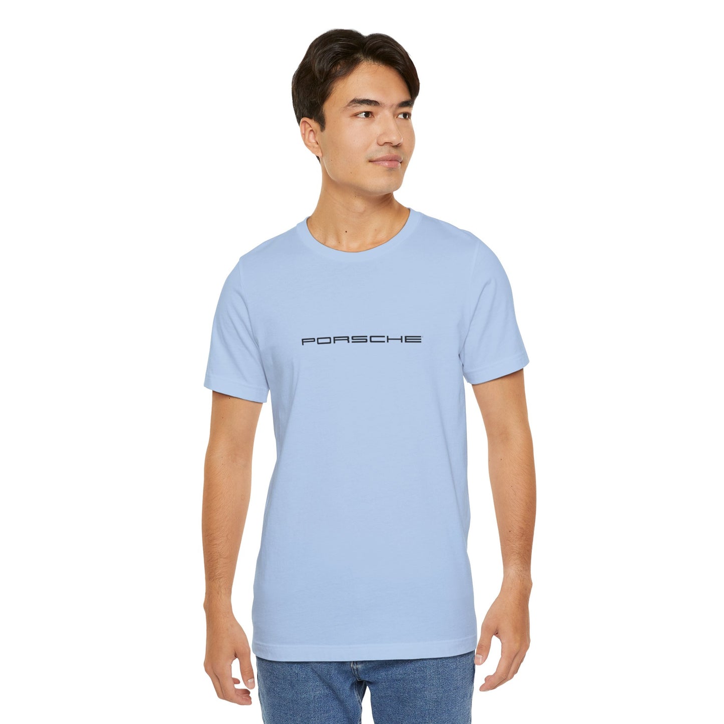 Porsche Inspired Logo Bella+Canvas Short-Sleeve Tee - 16 Colors - Ethical Unisex Cotton T-Shirt - Made in USA